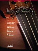 Expressive Techniques for Orchestra Violin string method book cover